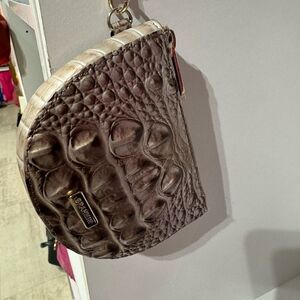 Brahmin Crocodile Embossed Clutch